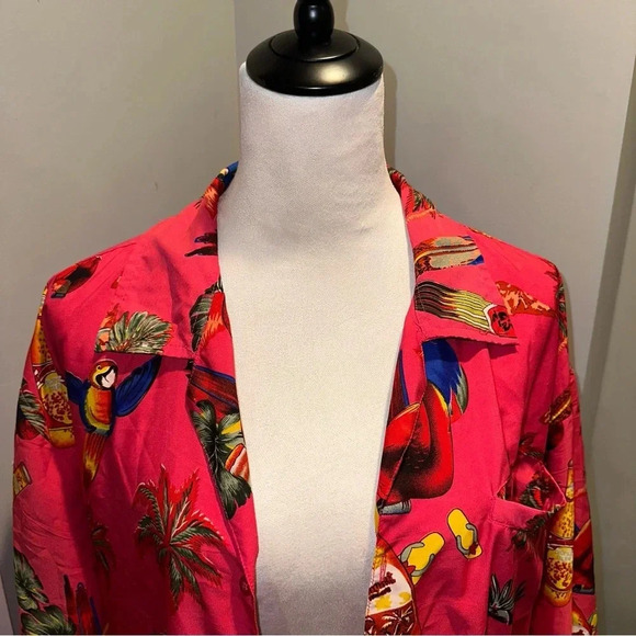 Pacific & Co Hawaiian Button Down Shirt - Size L - Picture 7 of 8